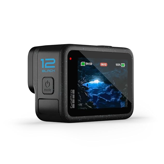 GoPro HERO12 Waterproof Action Camera with Front & Rear LCD Screens