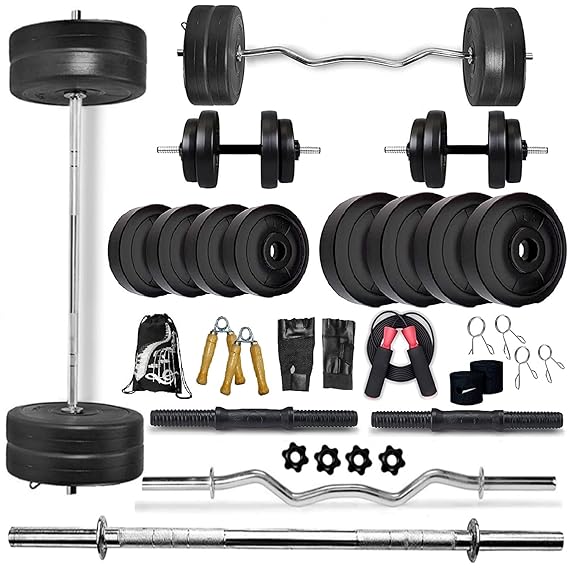 5 in 1 multifunctional weight training kit - Dumbbells, Kettlebells, Barbells & Push up brackets in 1 | Adjustable Weights